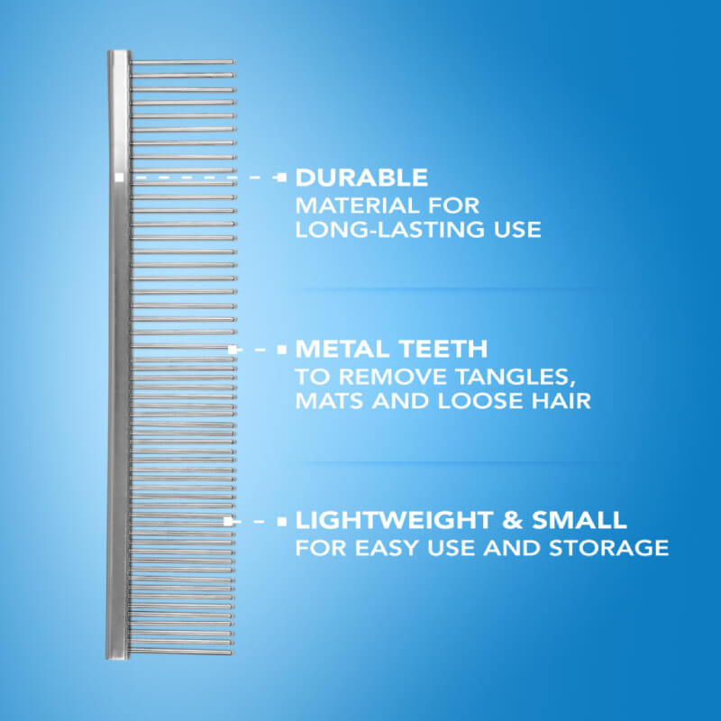 Wahl 15cm Stainless Steel Coarse Comb—durable, lightweight, easy to use.