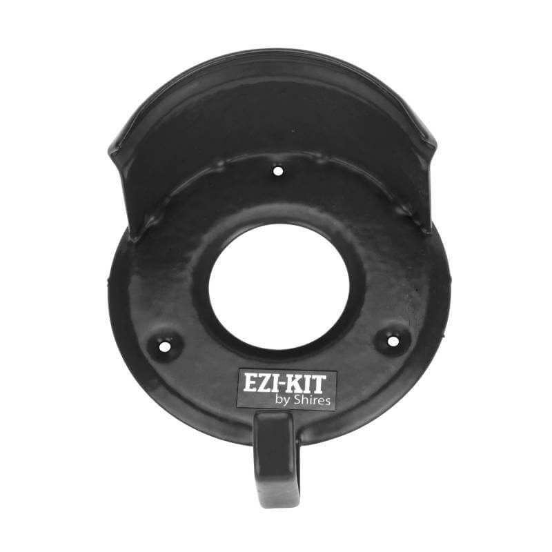 Shires Ezi Bridle Rack—black plastic coated, wall-mounted by Shires.