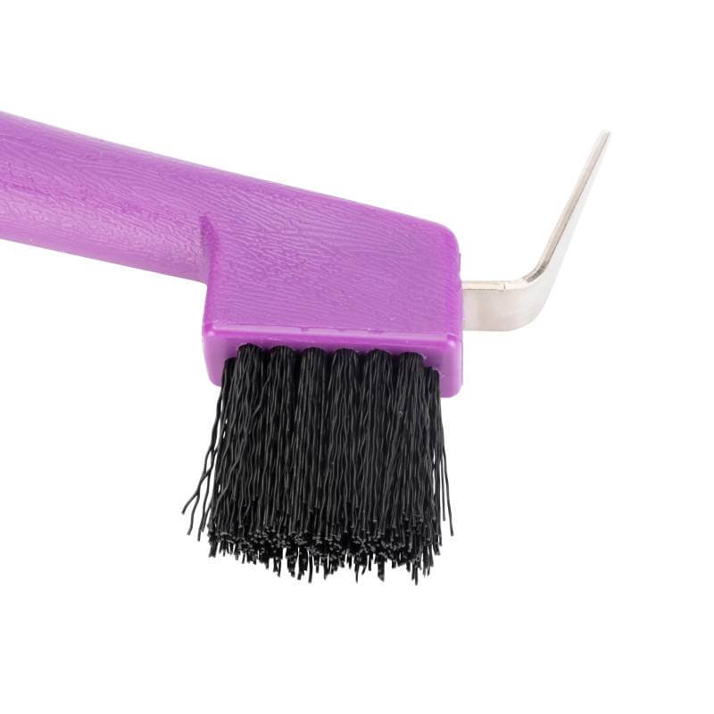 Shires EZI-Groom Pettine E Spazzola Per Zoccoli Cavallo - Plettro In Metallo E Setole In Nylon