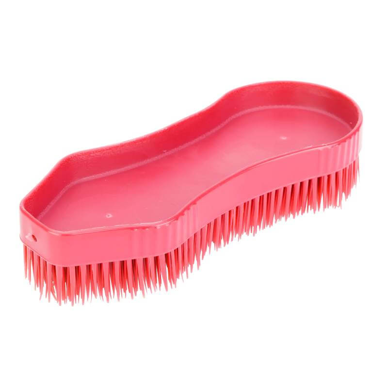 The Ezi-Groom Detangler Brush Red has flexible bristles for easy pet grooming.