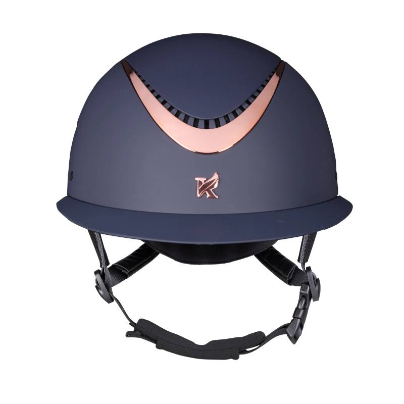 Karben Elisa Ellipse Riding Hat Navy/Rose Gold