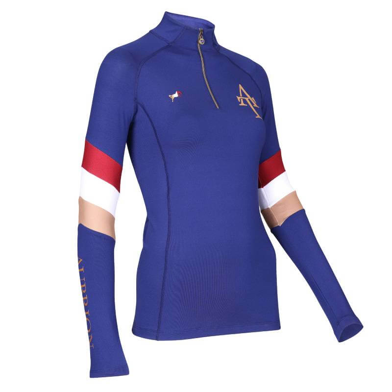 Aubrion Team Long Sleeve Base Layer Navy