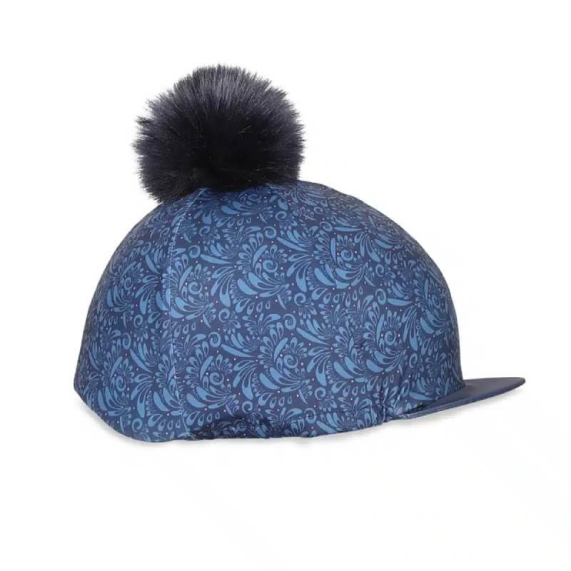 Aubrion Hyde Park Hat Cover Navy Paisley Onesize