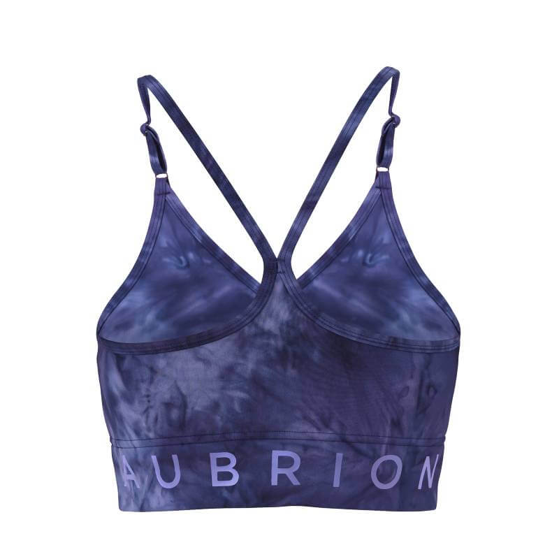 Aubrion Invigorate Sports Bra Navy Tie Dye