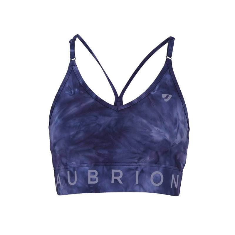 Aubrion Invigorate Sports Bra Navy Tie Dye