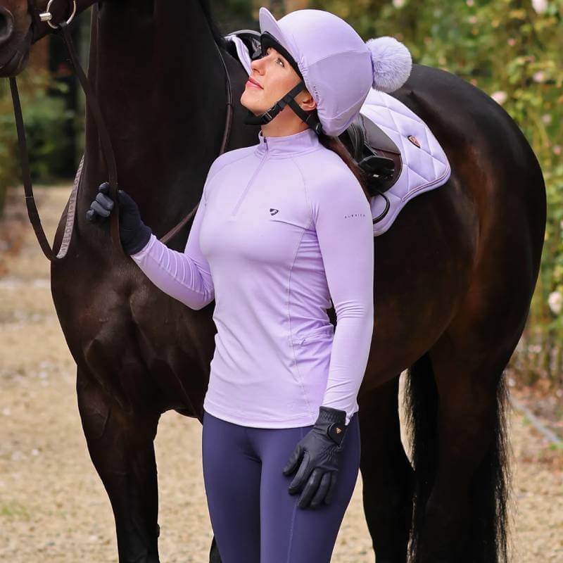 Aubrion Revive Long Sleeve Base Layer Lavender