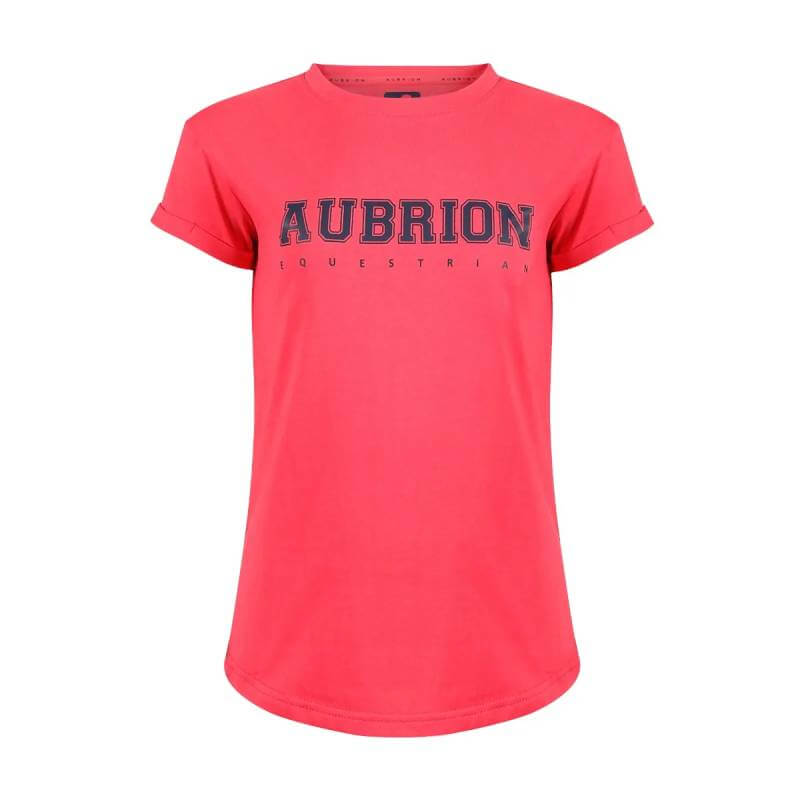 Aubrion Repose T-Shirt Young Rider Coral