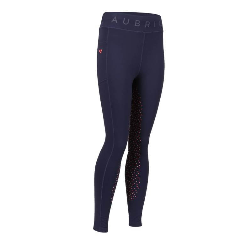 Aubrion Non Stop Riding Tights Young Rider Navy