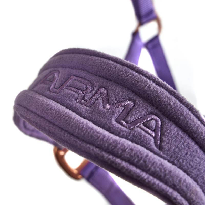 Arma Comfy Fleece Headcollar & Rope Lavender