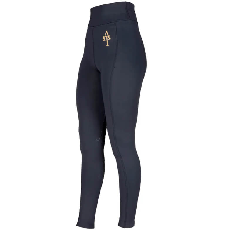 Aubrion Team Winter Riding Tights Young Rider Black-Pet n Pony-Aubrion