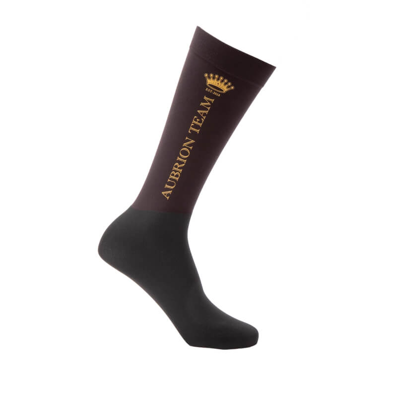 Aubrion Team Socks Umber by Aubrion—moisture-wicking knee-highs, perfect for long riding boots.
