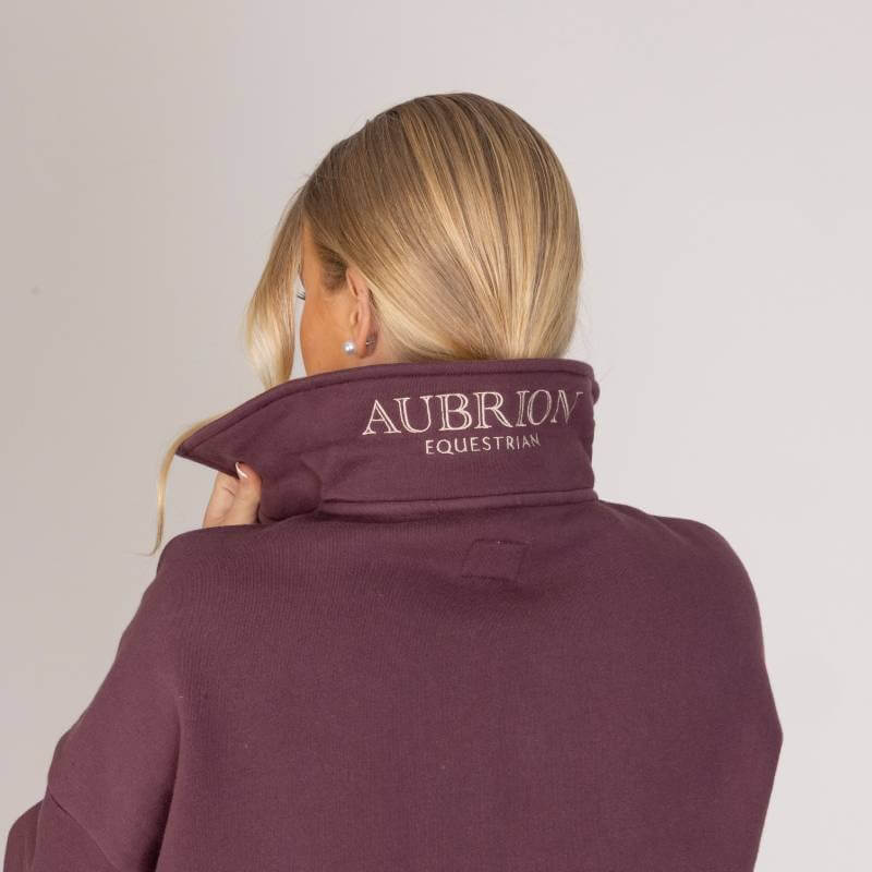 Aubrion Equestrian Quarter Zip Sweater Thistle