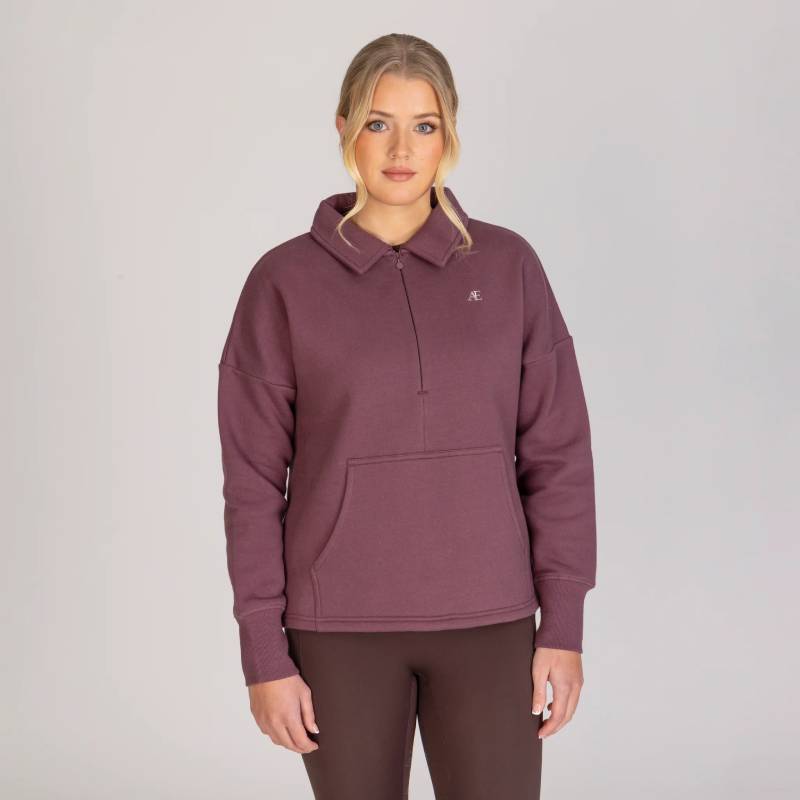 Aubrion Equestrian Quarter Zip Sweater Thistle