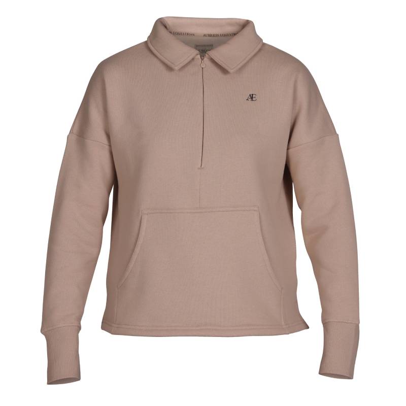 Aubrion Equestrian Quarter Zip Sweater Oat