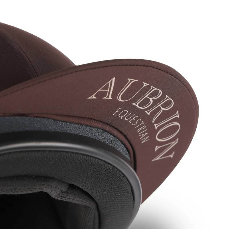 Aubrion Equestrian Hat Cover Espresso One Size