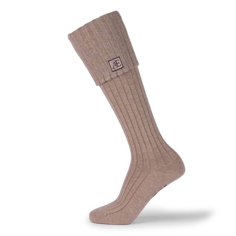 Aubrion Equestrian Knit Boot Socks Oat One Size
