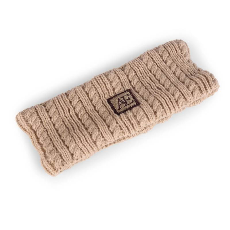Aubrion Equestrian Knit Headband Oat One Size
