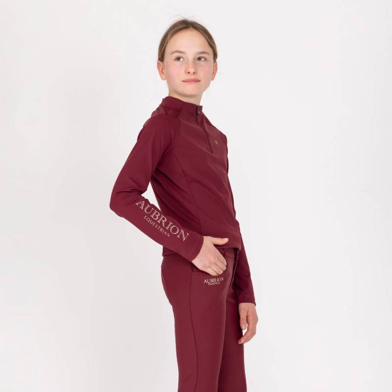 Aubrion Equestrian Winter Long Sleeve Baselayer Young Rider Port
