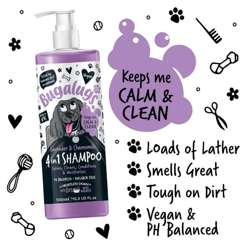 Bugalugs Lavender &amp; Chamomile Dog Shampoo 250ml
