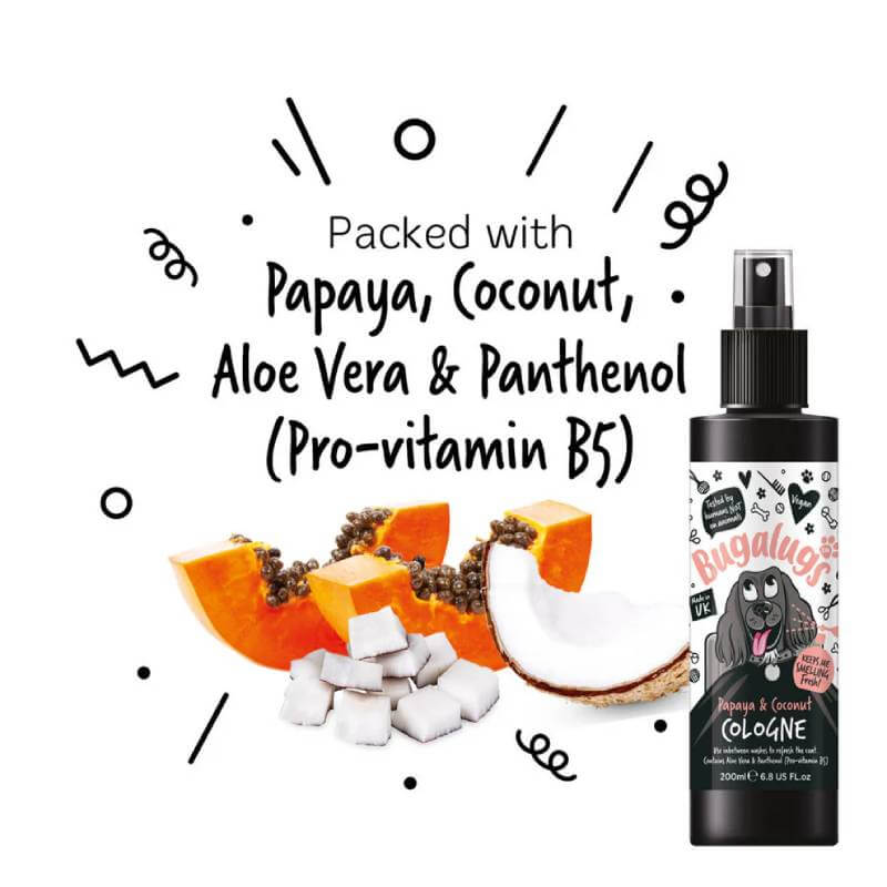 Bugalugs Papaya &amp; Coconut Dog Cologne 200ml