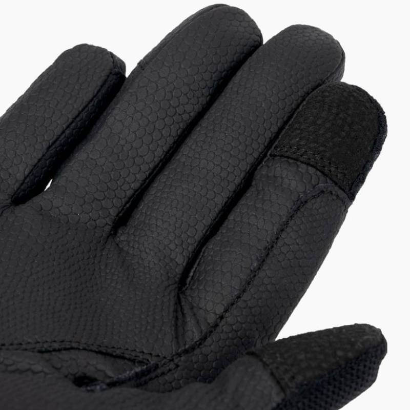 LeMieux 3D Mesh Riding Gloves Black featuring textured fingers and palm details.