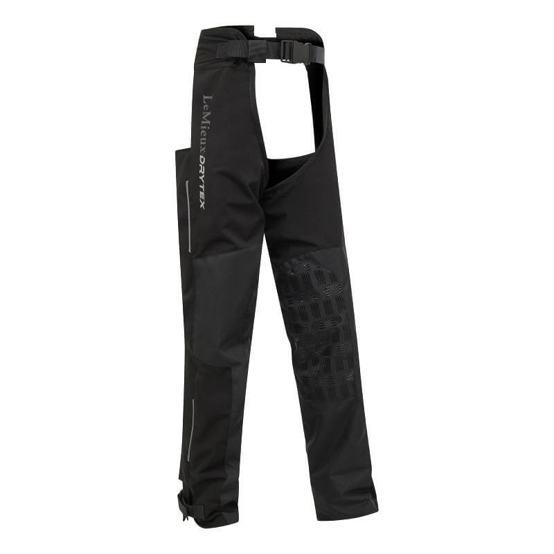 LeMieux Junior Drytex Stormwear Waterproof Chaps Childs Black-Pet n Pony-LeMieux