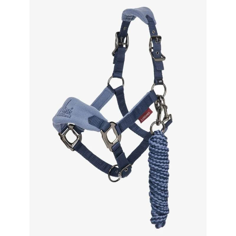 LeMieux Mini Vogue Headcollar &amp; Leadrope Indigo