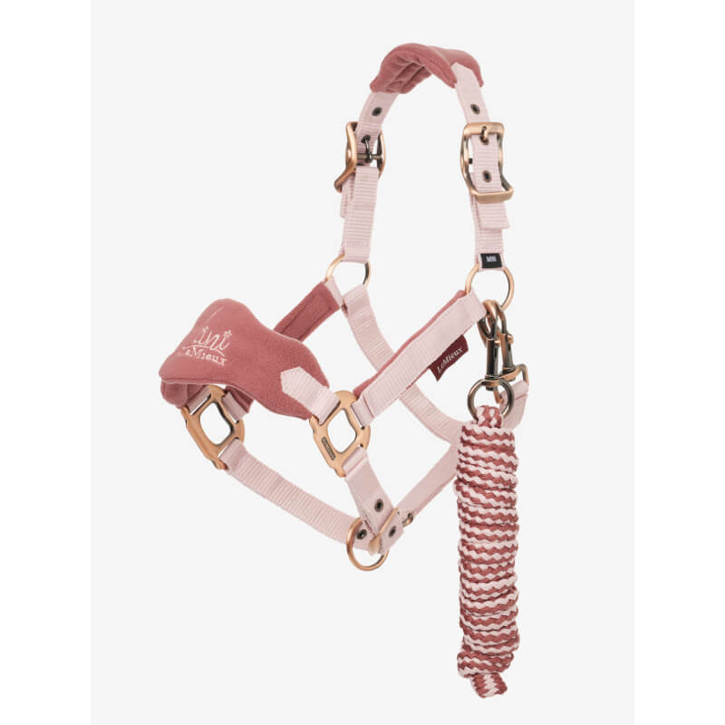 Lemieux Mini Vogue Headcollar & Leadrope Pink Quartz