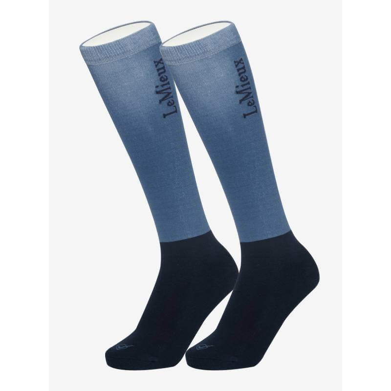 LeMieux Competition Socks Atlantic Twin Pack Medium