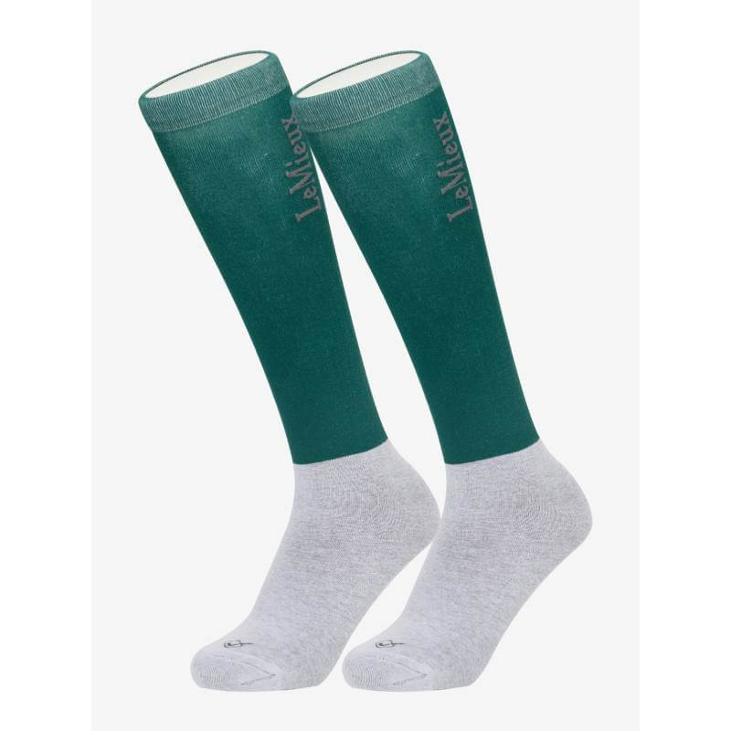 LeMieux Competition Socks Spruce Twin Pack Medium