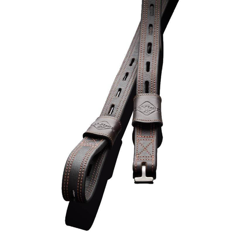 Lemieux Vector Close Contact Stirrup Leather Brown