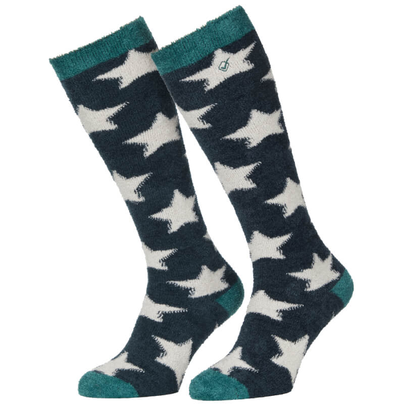 Lemieux Sasha Star Fluffies Socks Spruce Junior