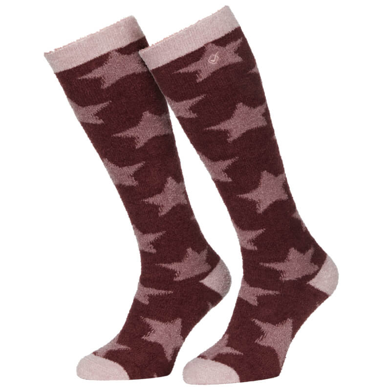 Lemieux Sasha Star Fluffies Socks Orchid Junior