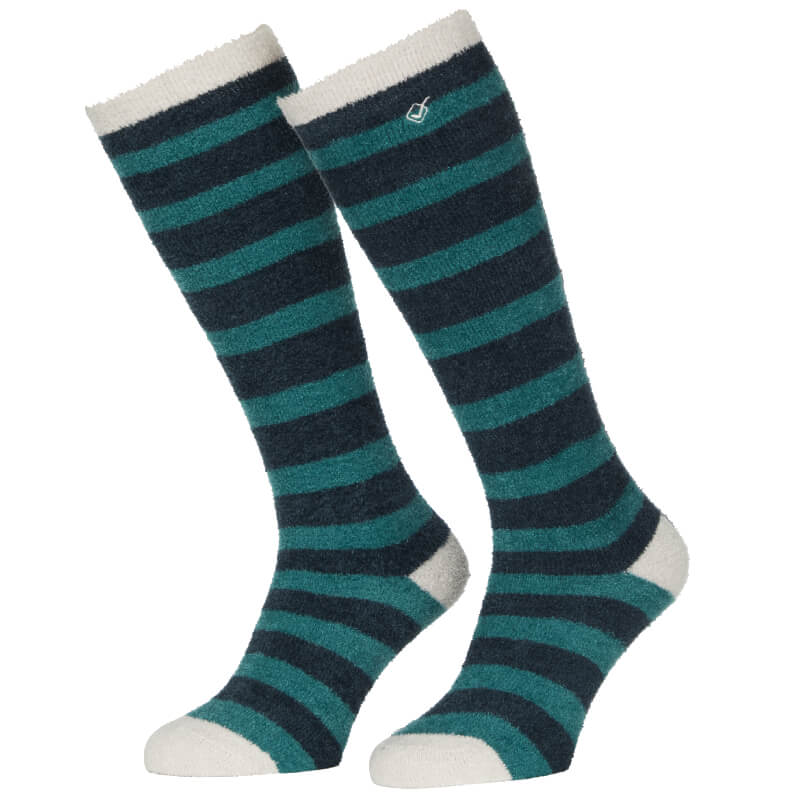 Lemieux Sophie Stripe Socks Fluffies Spruce Junior