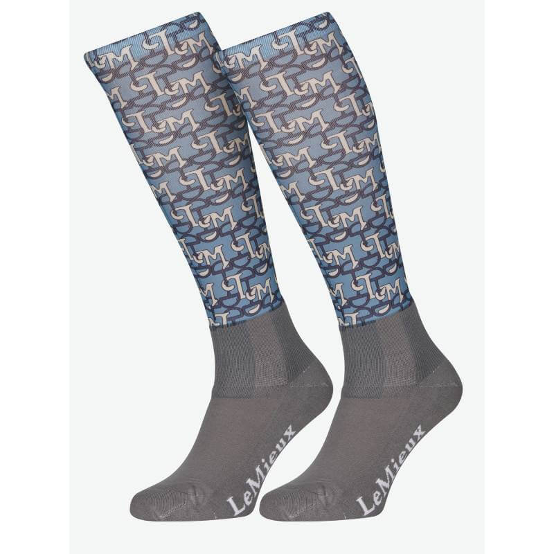 LeMieux Footsie Socks LM Blue Adult