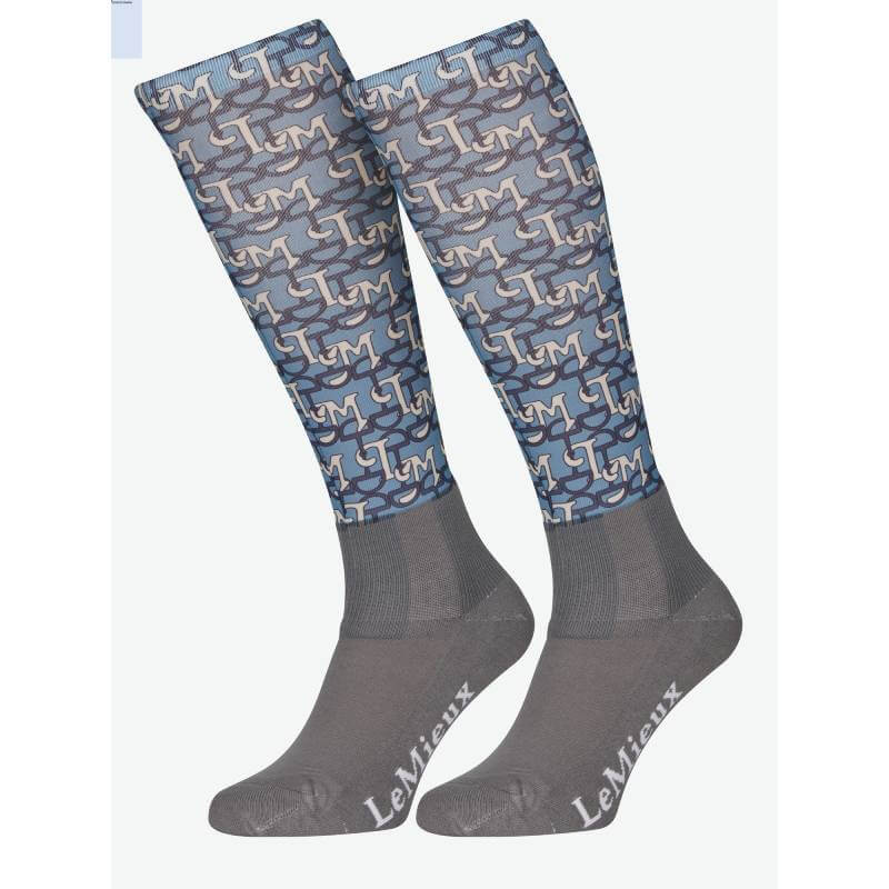 LeMieux Footsie Socks LM Blue Junior