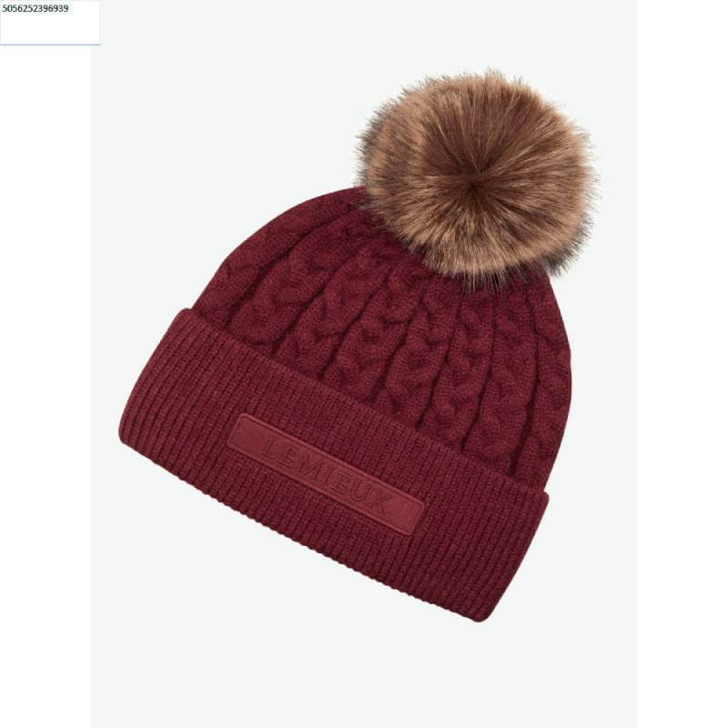 Lemieux Clara Cable Beanie Merlot One Size