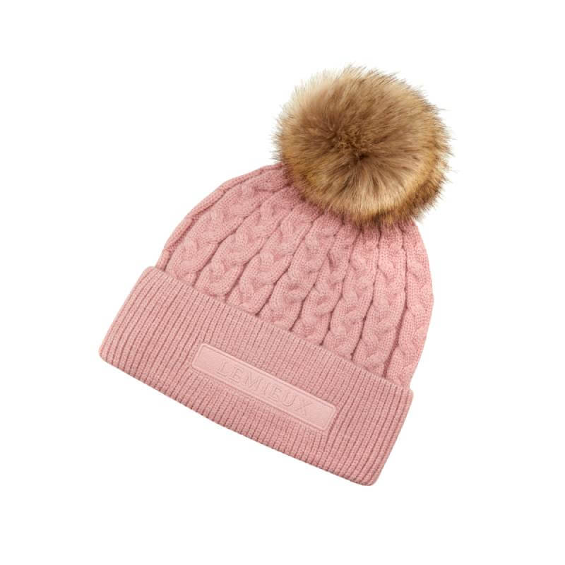 Lemieux Clara Cable Beanie Pink Quartz One Size