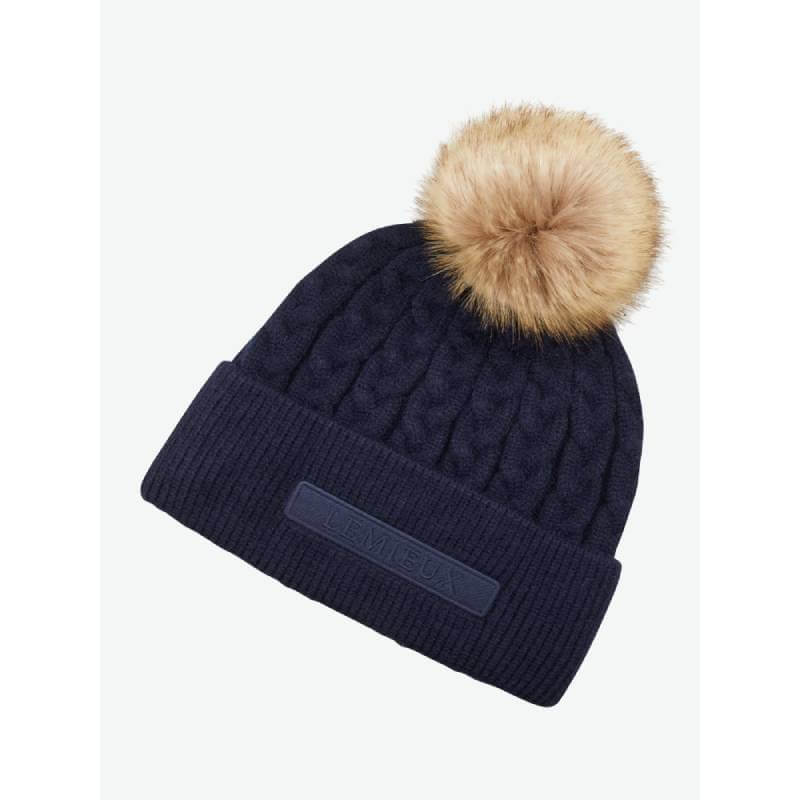 Lemieux Clara Cable Beanie Navy One Size