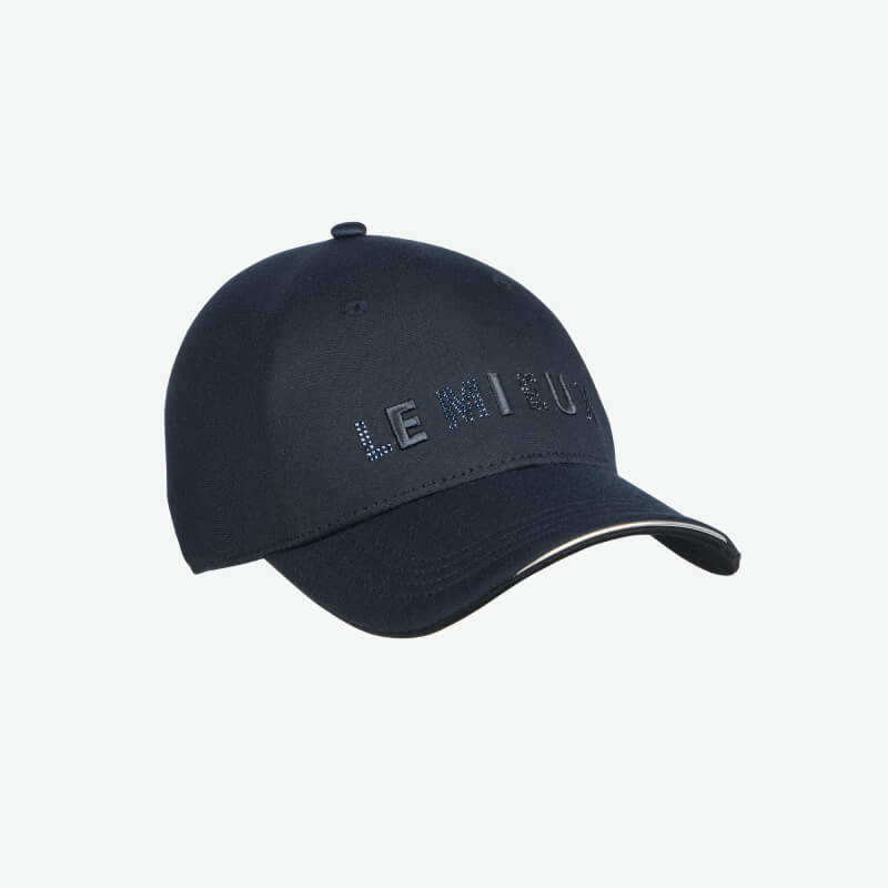 LeMieux Brilliance Baseball Cap Navy features rhinestone accents and LEMIEUX text on front.