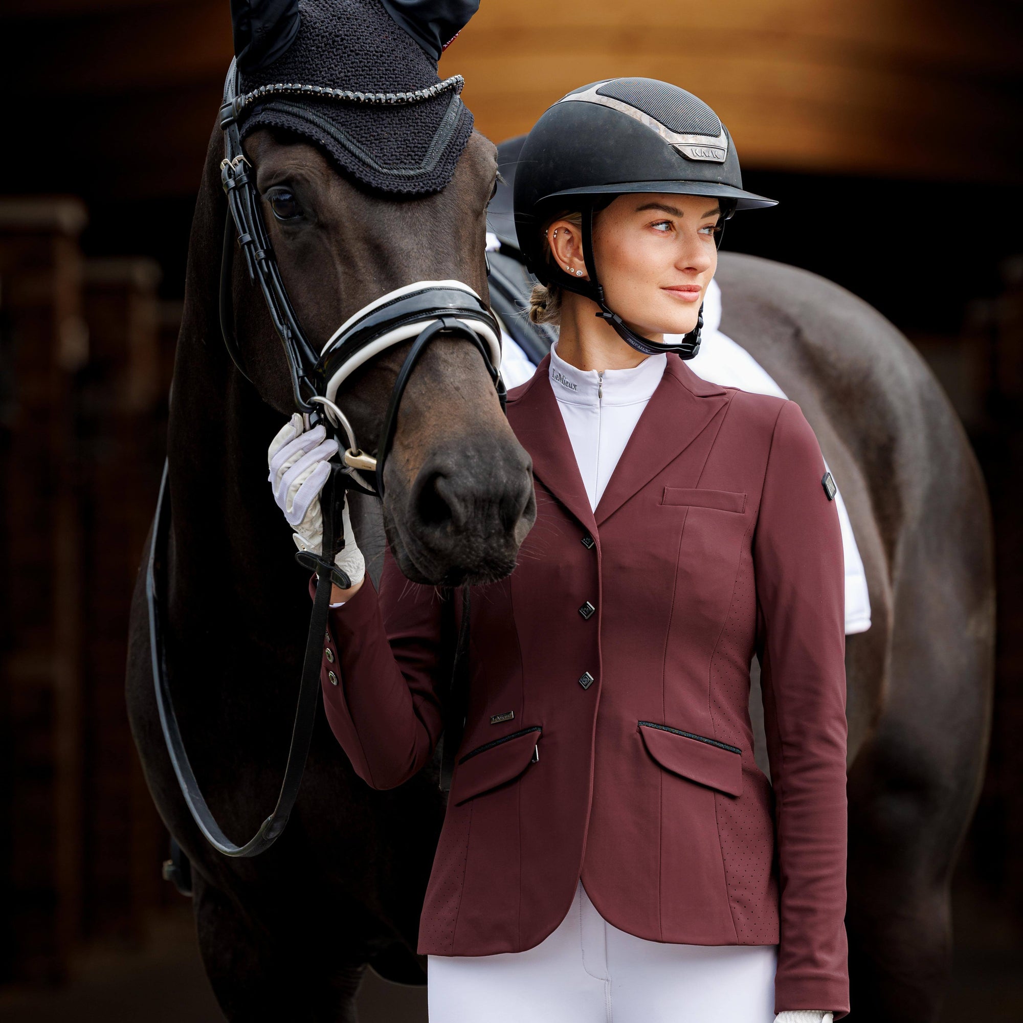 LeMieux Dynamique Show Jacket Ladies Burgundy