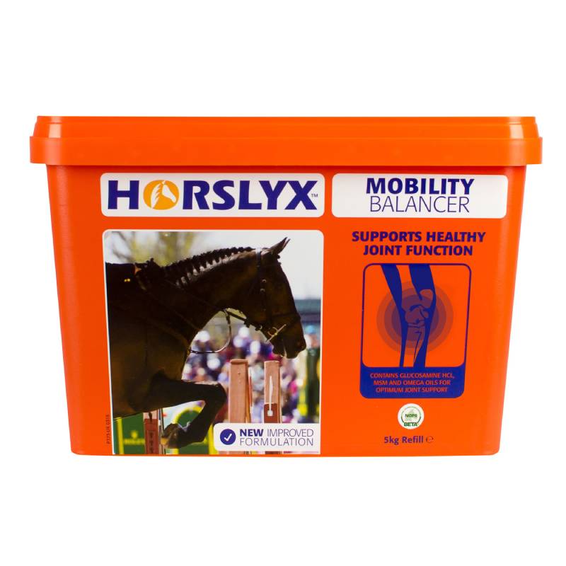 Horslyx Mobility Lick Refill 5kg supports healthy joints in horses with glucosamine HCL.