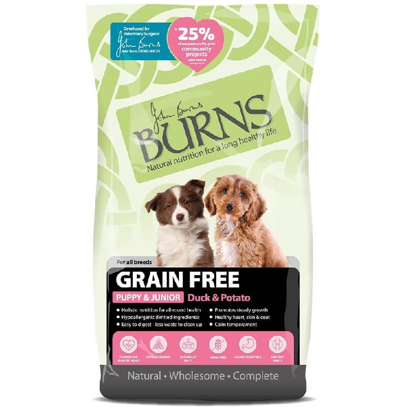 Burns Grain Free Duck &amp; Potato Puppy Dry Dog Food