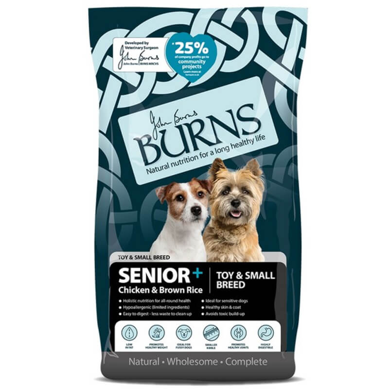 Burns Senior+ Chicken Toy &amp; Small Breed