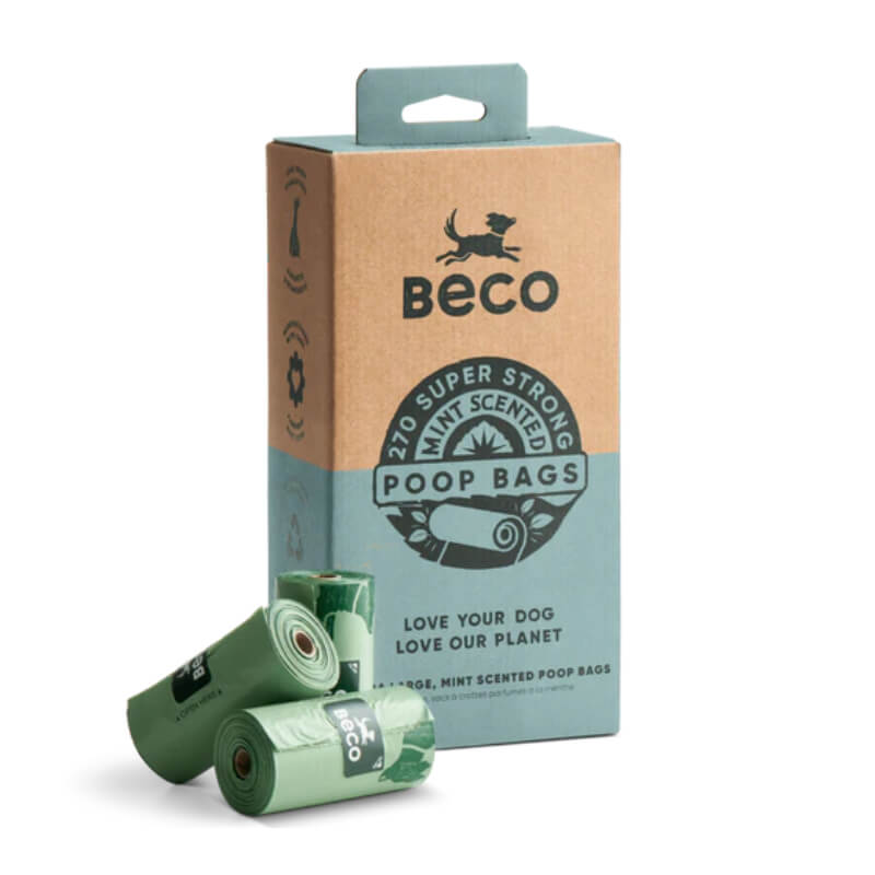 Beco Large Poop Bags Mint Scented