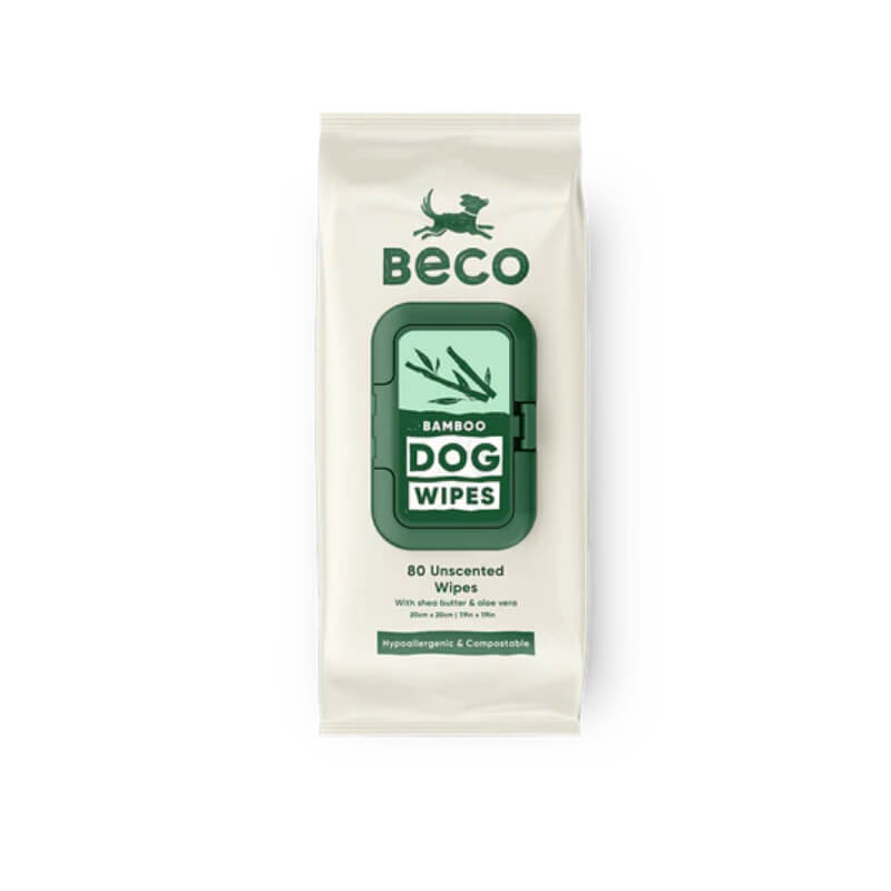 Beco Bamboo Dog Wipes Unscented