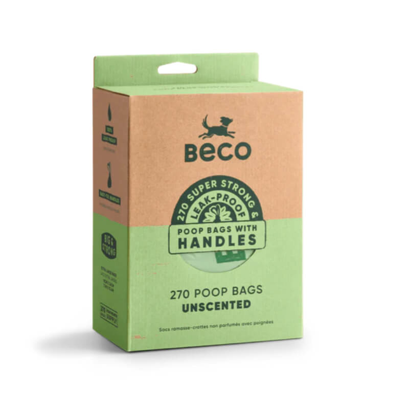 Beco Large Poop Bags with Handles Unscented