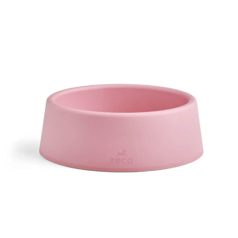 Beco Steady Dog Bowl Pink by Beco, shown against a white background.
