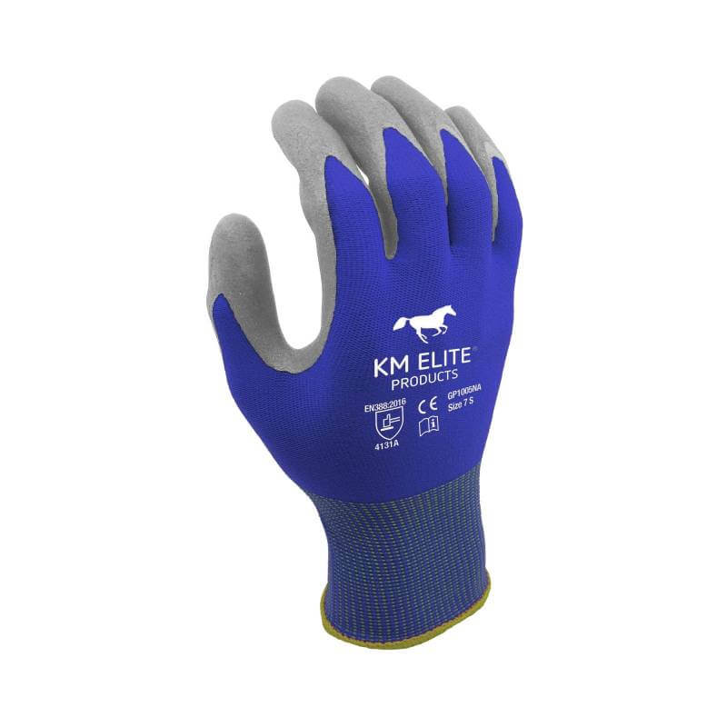 KM Elite Multi Purpose Equestrian Glove Blue