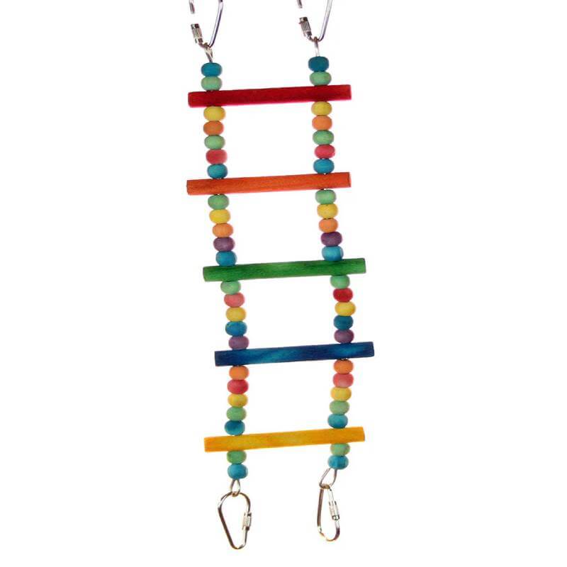 Sky Pet Flexible Colour Ladder Medium with clips for small pets or birds.